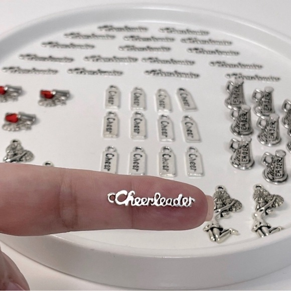 69 Piece Cheerleader Metal Pendant Charms Lot PRICE FIRM - Picture 4 of 11